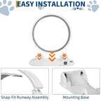 Cat Exercise Wheel for Indoor Cats,