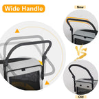 Heavy Duty Dog Stroller Foldable Pet Trolley Carrier Double Door Jogger Cart for Large Dogs Outdoor Walking Exercise 30 Inch