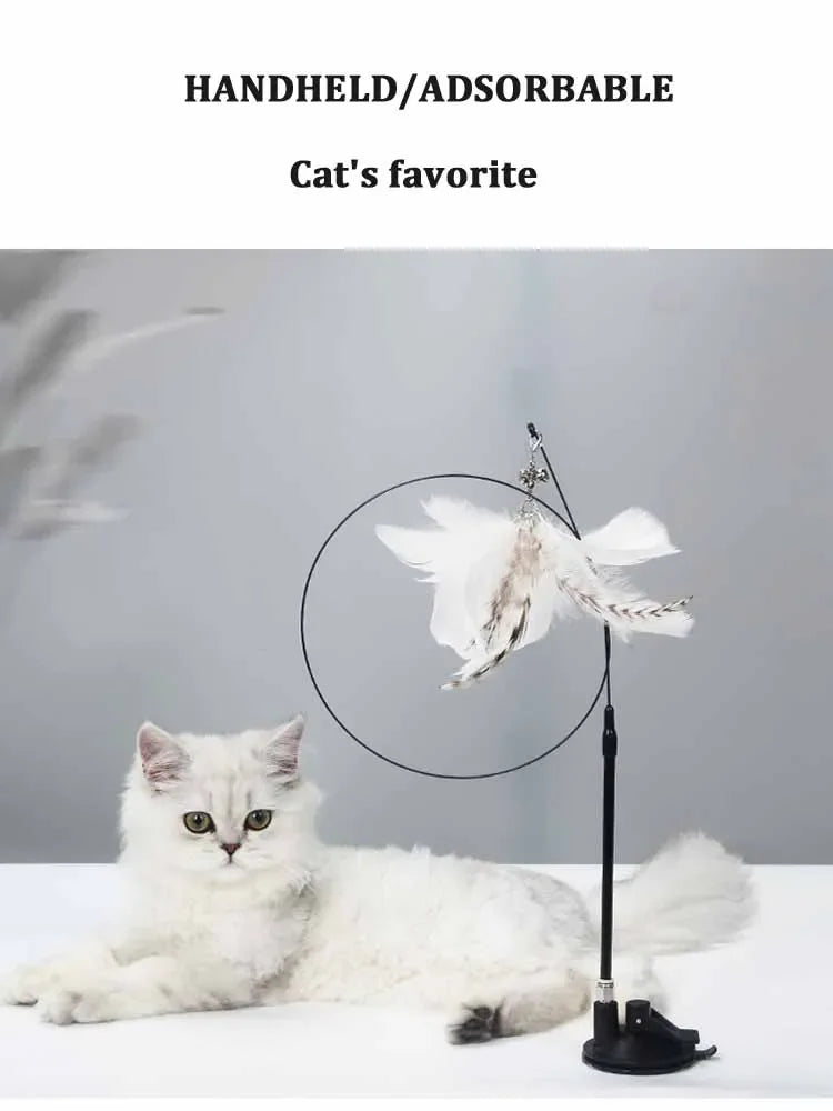 Funny Cat Toyl Fluffy Feather