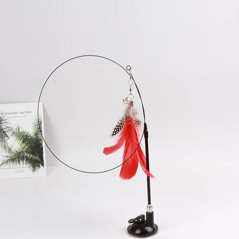 Funny Cat Toyl Fluffy Feather