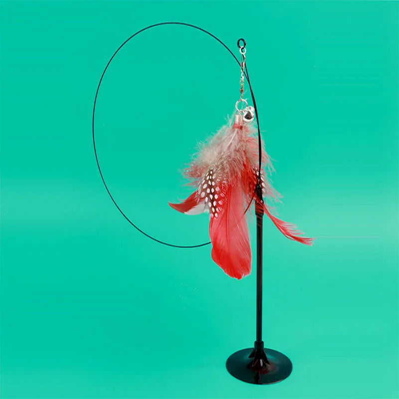 Funny Cat Toyl Fluffy Feather