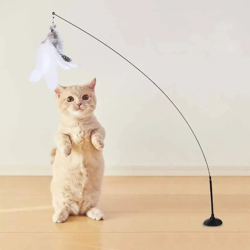 Funny Cat Toyl Fluffy Feather