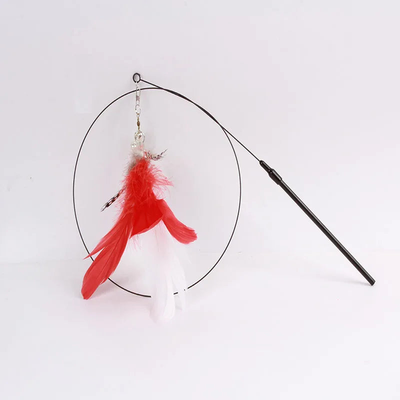 Funny Cat Toyl Fluffy Feather