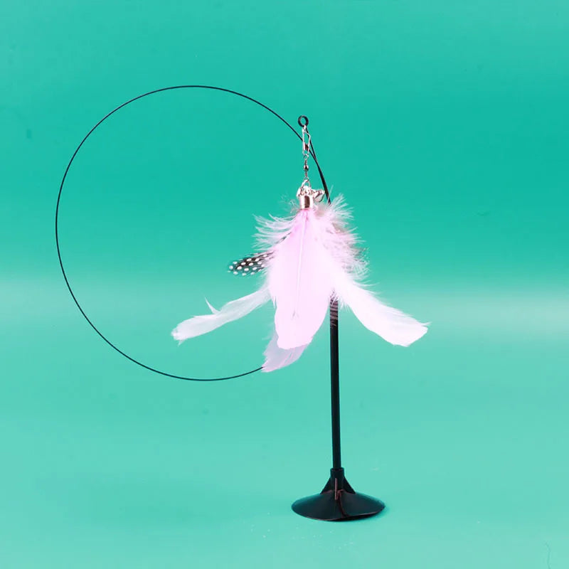 Funny Cat Toyl Fluffy Feather