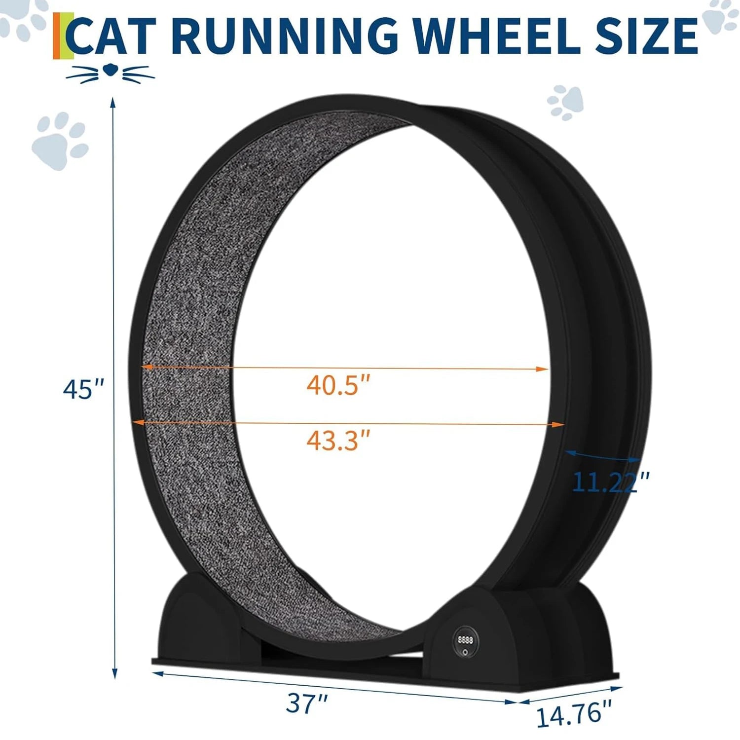 Cat Exercise Wheel for Indoor Cats,