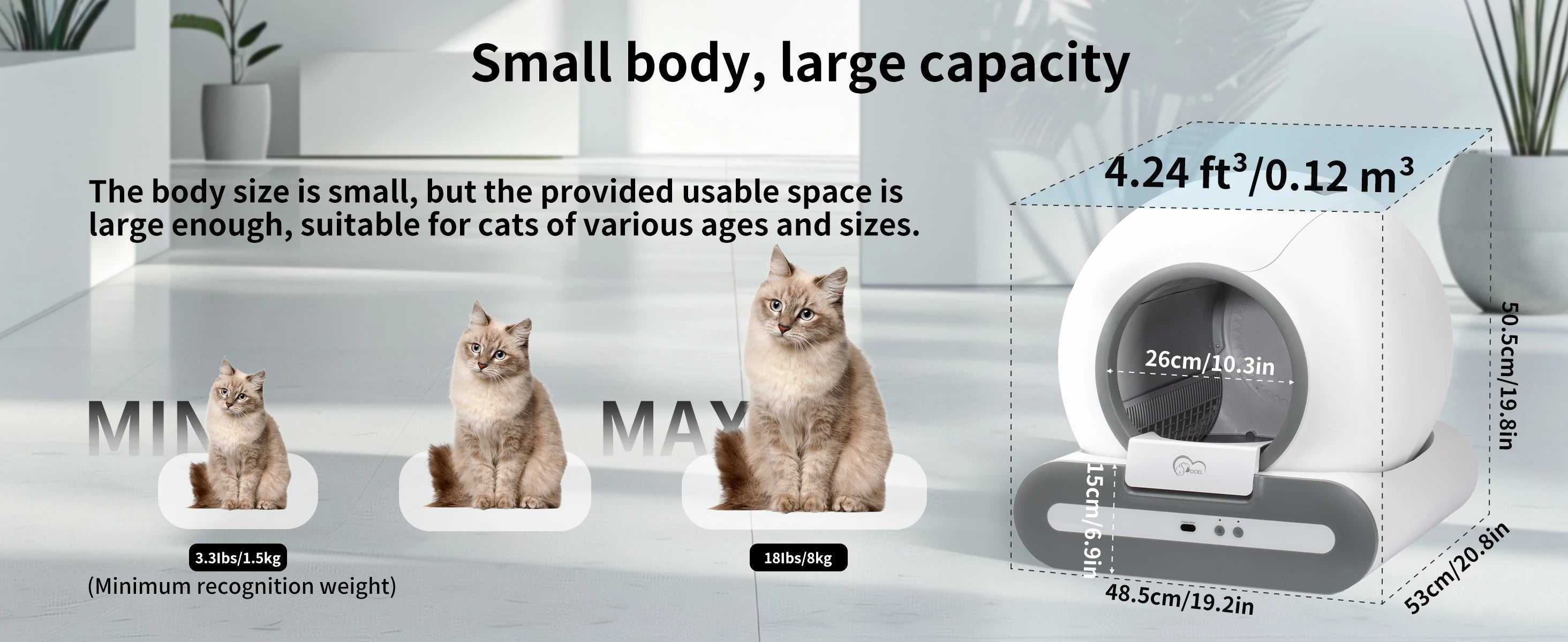 Self-Cleaning Cat Litter Box