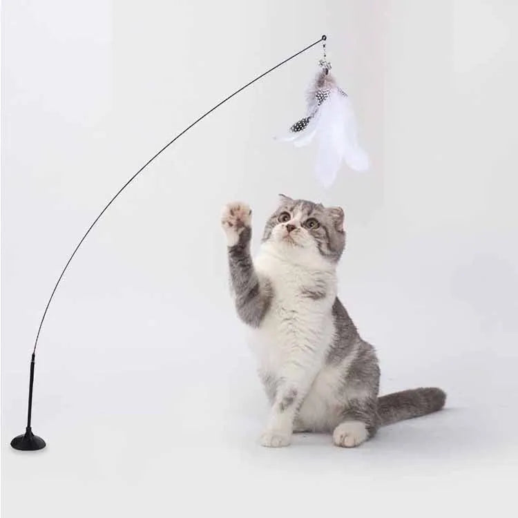 Funny Cat Toyl Fluffy Feather