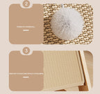 Wooden Sisal Cat Scratching Pads Vertical Cats Scratcher Post Detachable Wear-resistant Cat Scratch Board Kitten Grinding Toys