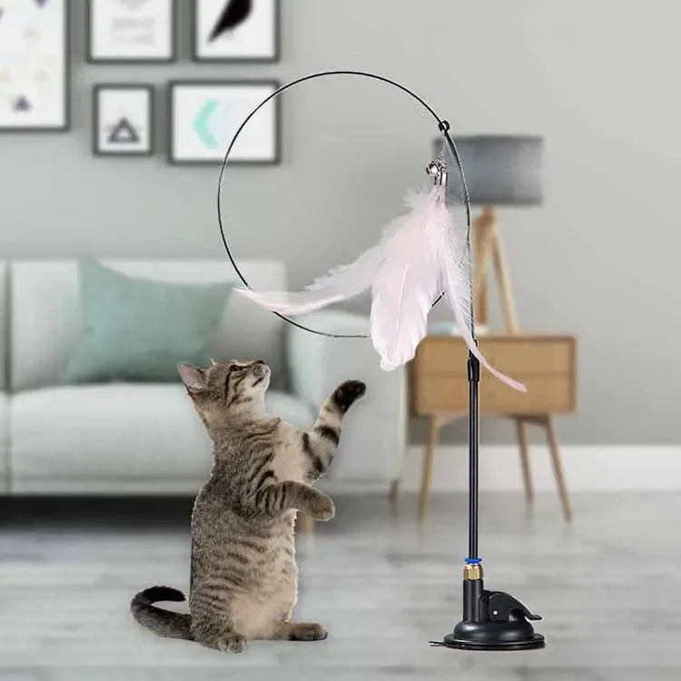 Funny Cat Toyl Fluffy Feather