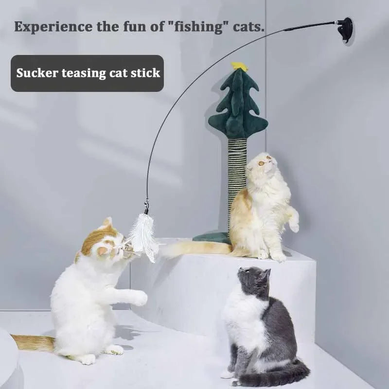 Funny Cat Toyl Fluffy Feather